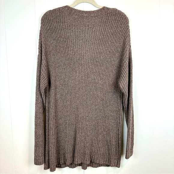 Soft Surroundings Chunky Oversized Brown Boyfriend Pulover Sweater Size XL🔥 - Picture 4 of 7